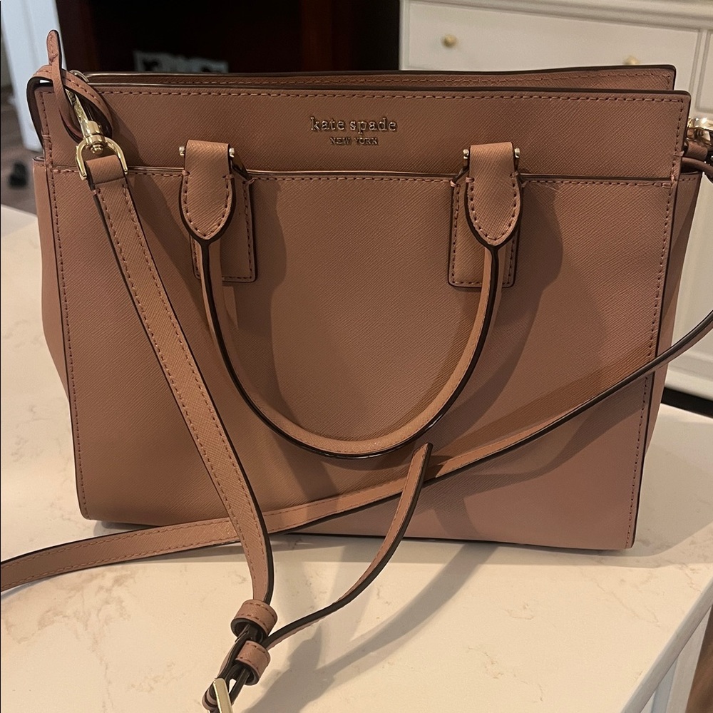 Kate Spade Dusty Rose Leather Tote Bag